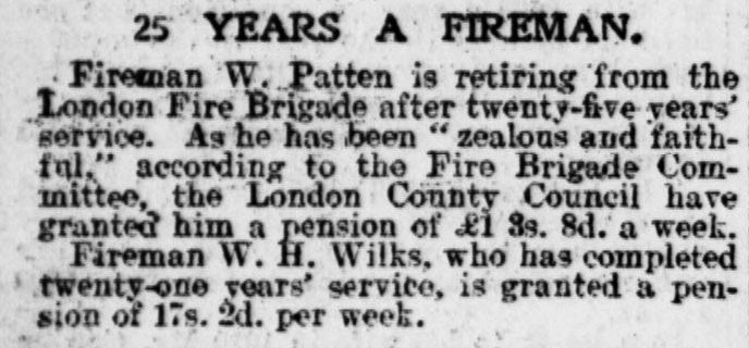 London Fire Bde - Wilks