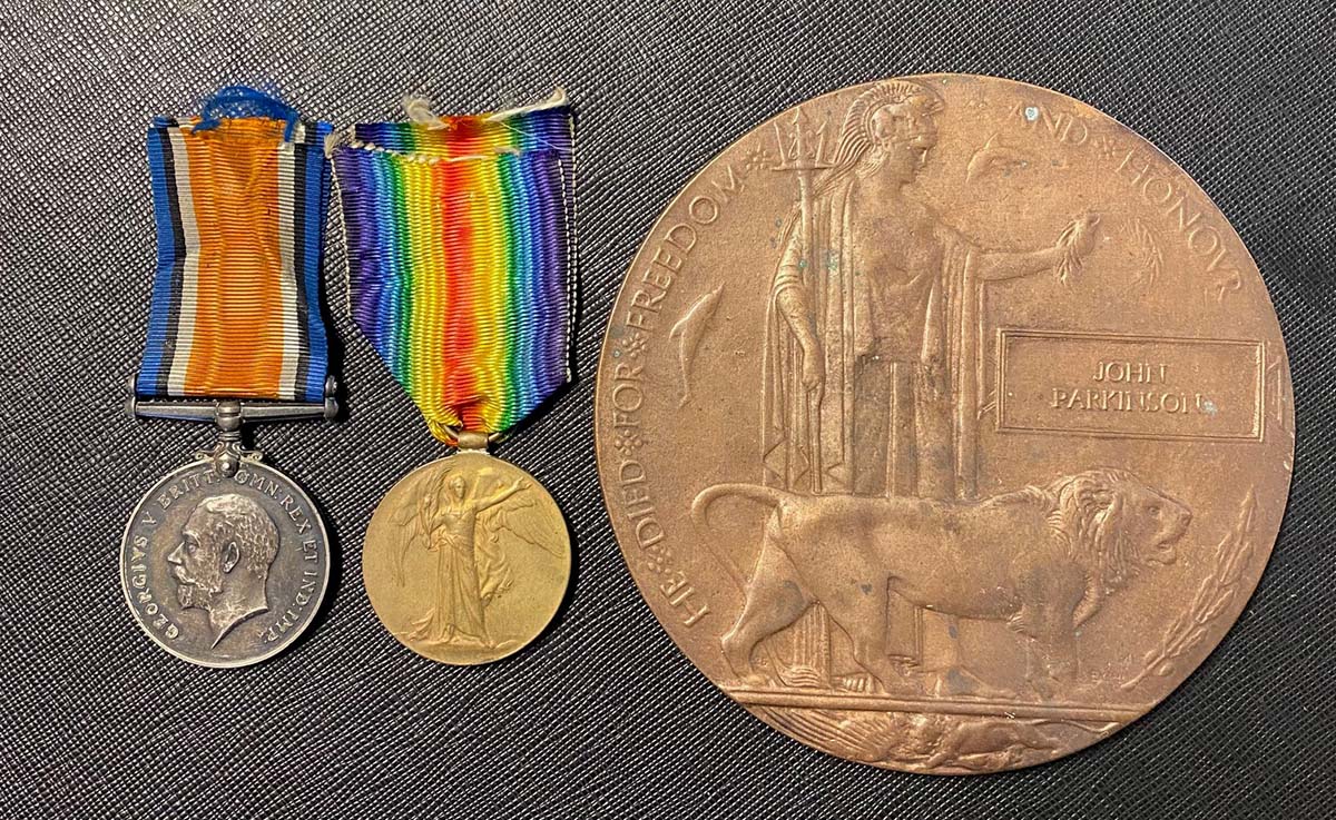 Worcestershire Medal Service: Pte John Parkinson Royal Fusiliers