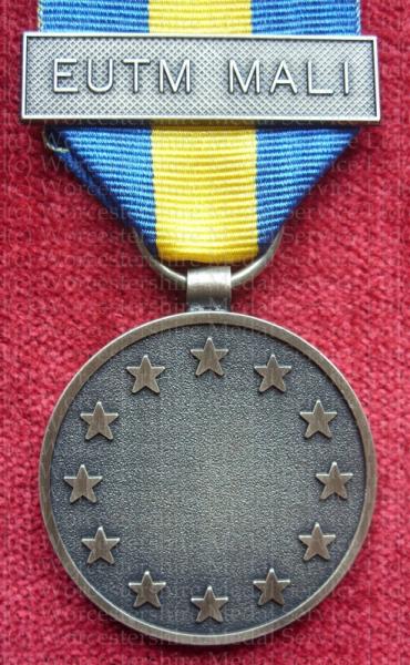 Worcestershire Medal Service: EU - ESDP Medal with EUTM MALI clasp