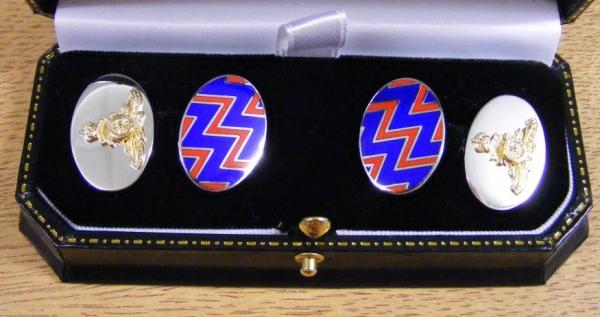 Worcestershire Medal Service: Royal Artillery Chain Link Cufflinks