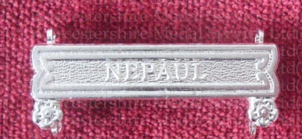 Worcestershire Medal Service: Clasp - Nepaul (Army of India 1803-26)