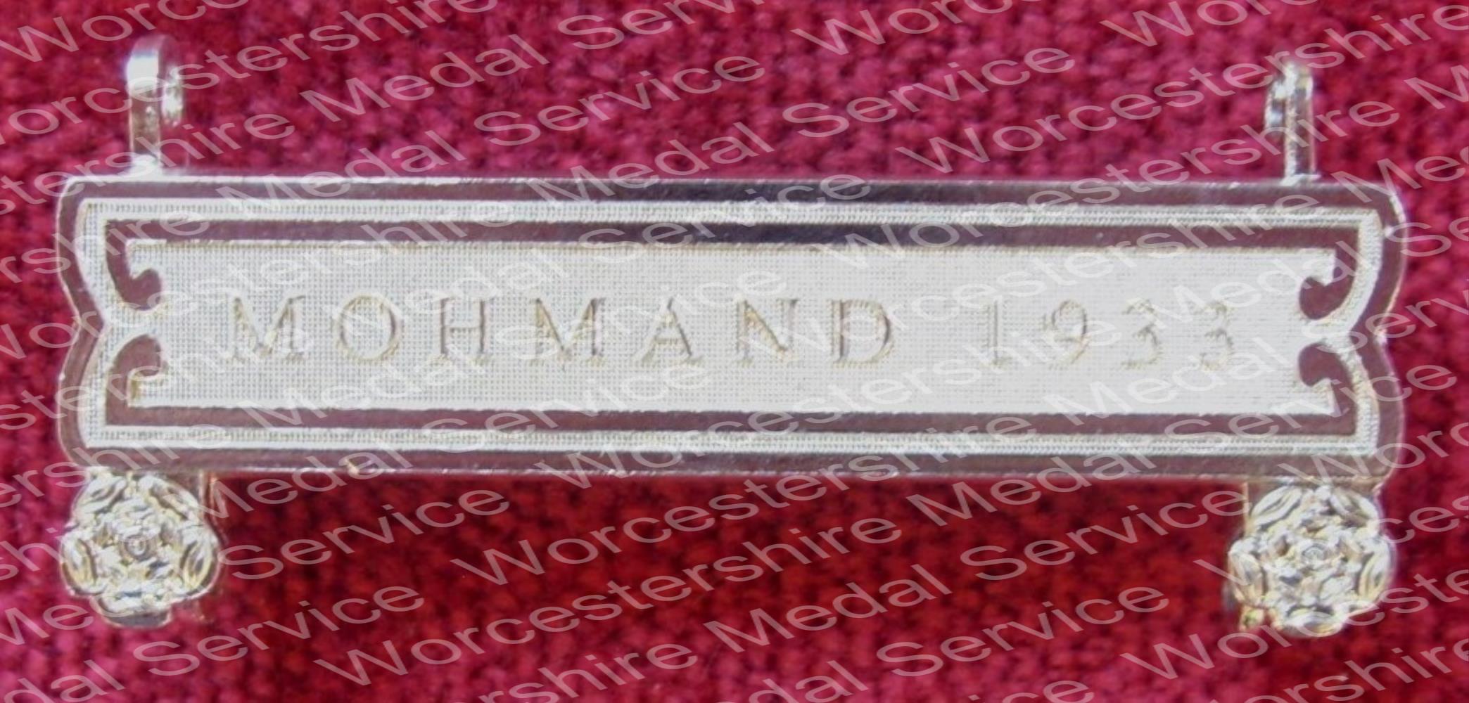 Worcestershire Medal Service: Clasp - Mohmand 1933