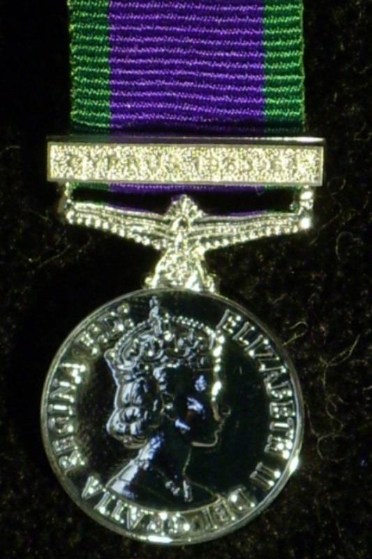 CSM with clasp Cyprus 1963-64 Miniature Medal