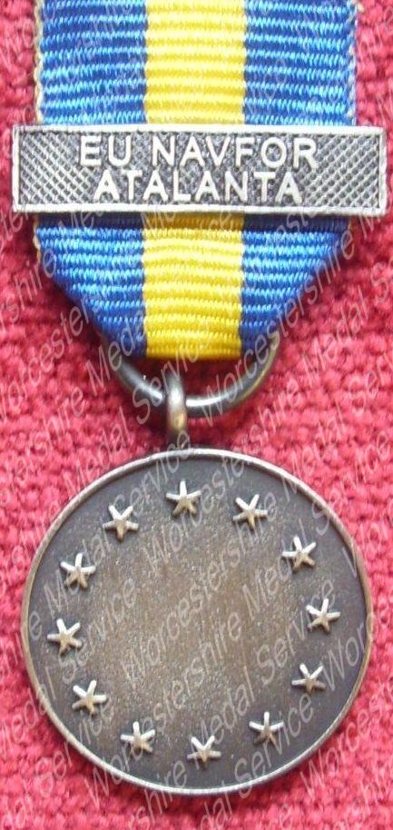 Worcestershire Medal Service: EU - ESDP Medal with Atalanta clasp