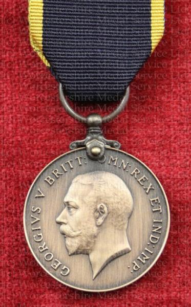 Worcestershire Medal Service: Edward Medal  Mines GV (Bronze)