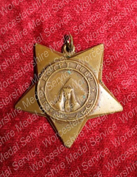 Worcestershire Medal Service: Egypt - Khedive's Star 1882