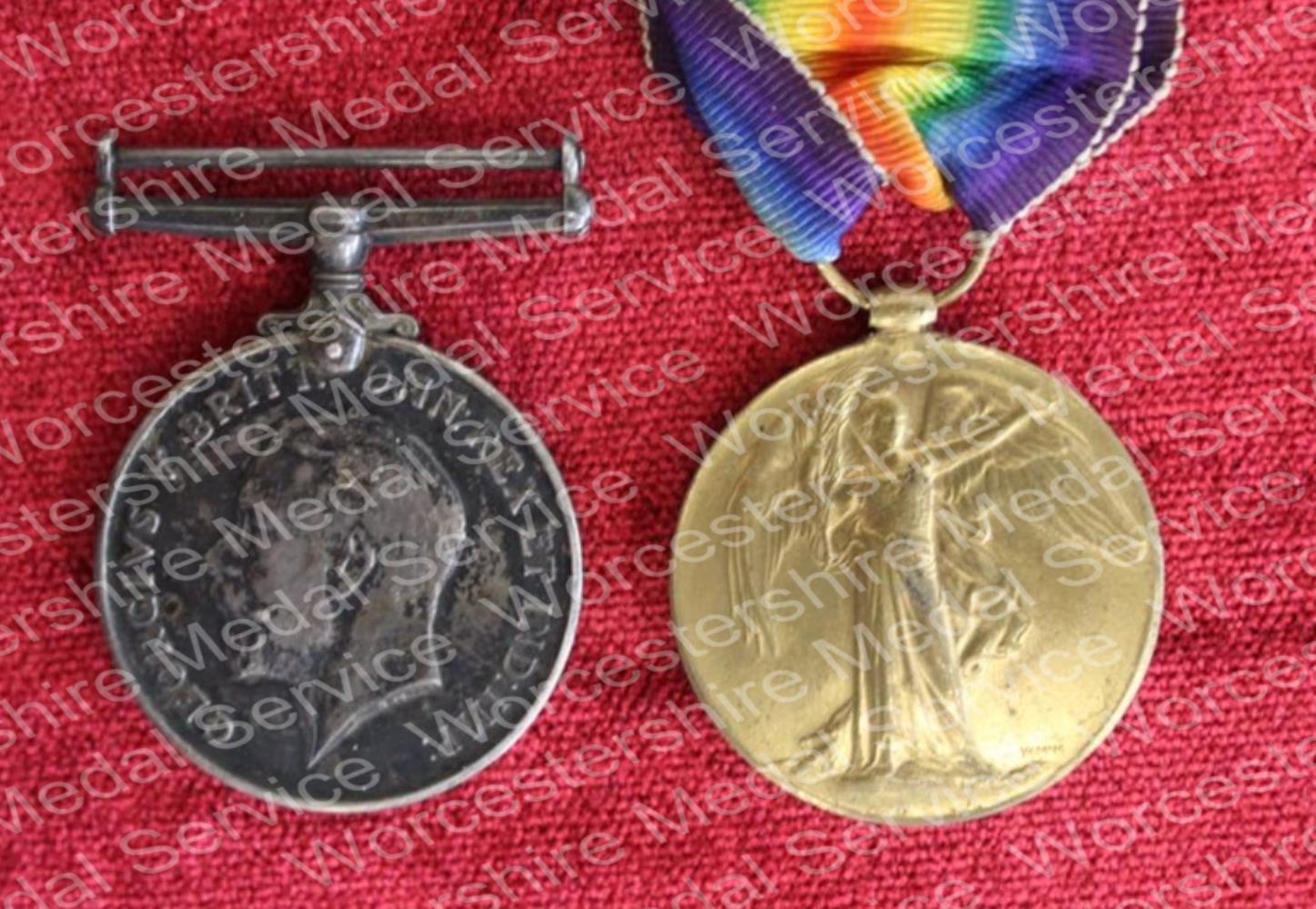 Worcestershire Medal Service: Pair A Wood W Riding R