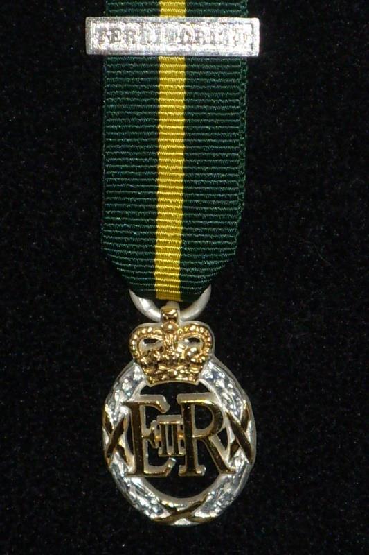 Efficiency Decoration (Territorial) EIIR pre 1982 Miniature Medal
