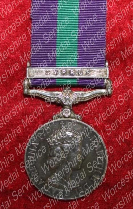 Worcestershire Medal Service: GSM - Perrott RAF