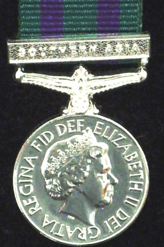 GSM 2008 clasp Southern Asia Miniature Medal