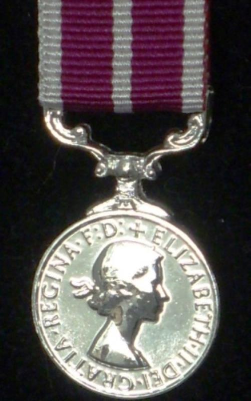 Meritorious Service Medal EIIR (DEI:GRATIA) Miniature Medal