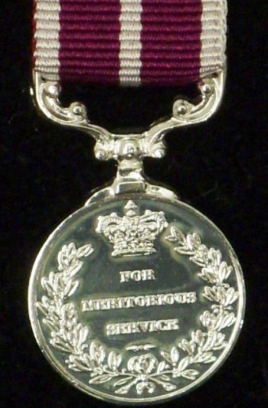 Meritorious Service Medal EIIR (DEI:GRATIA)