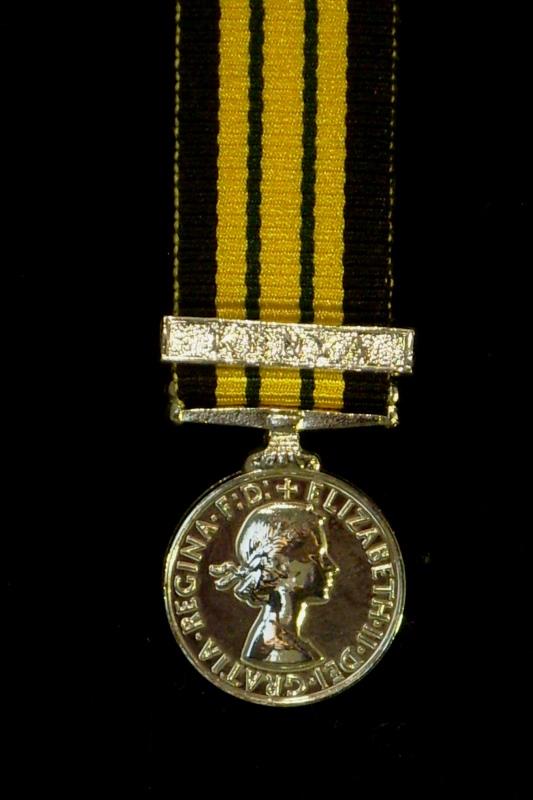 Africa GSM EIIR clasp Kenya (Dei Gratia) Miniature Medal