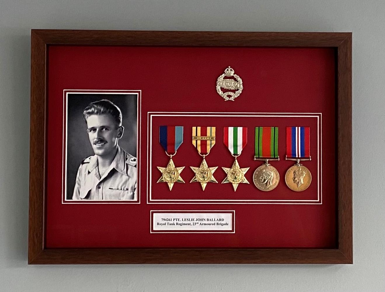 Worcestershire Medal Service: Framing