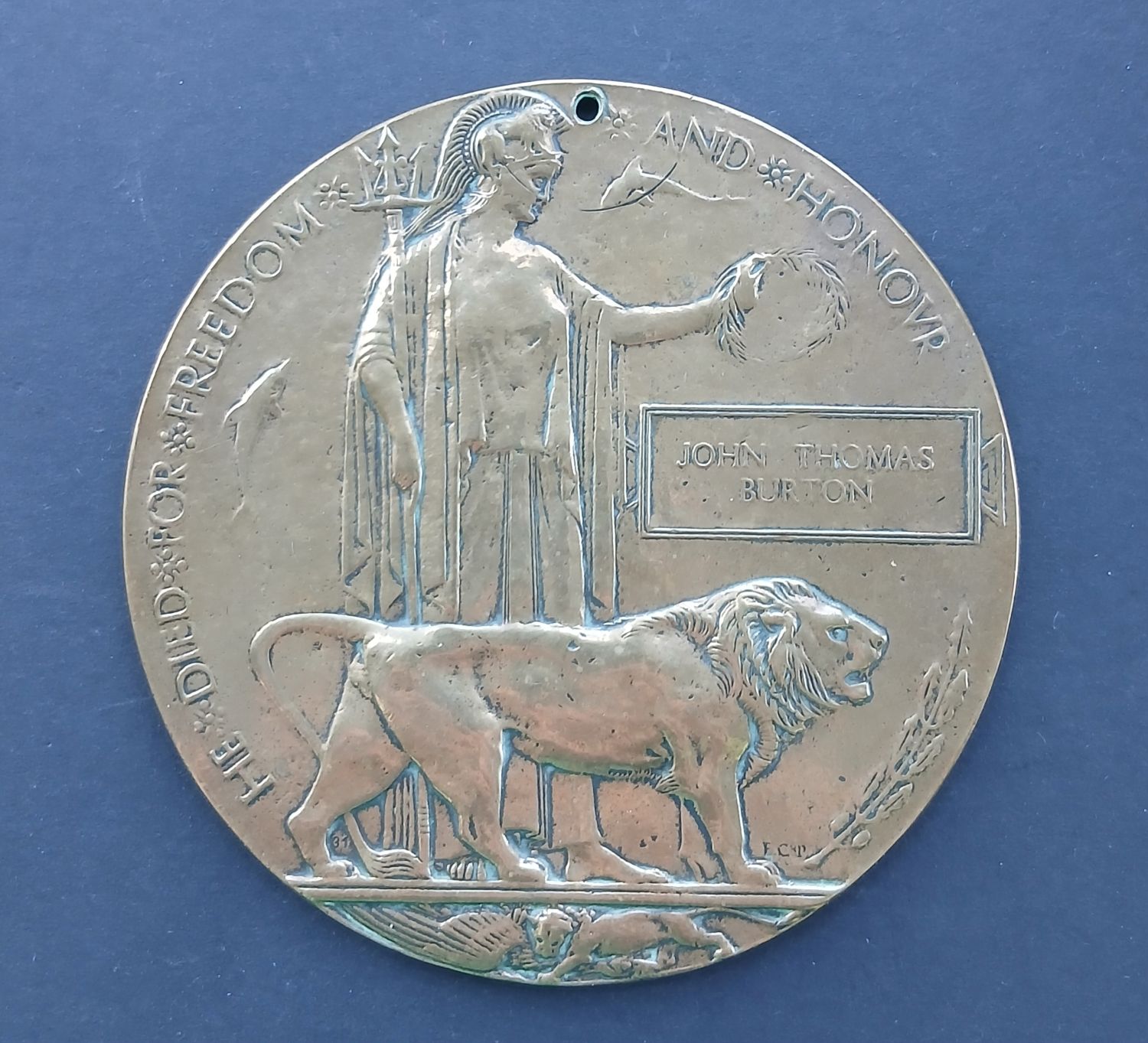 Plaque - Burton - E Lancs R