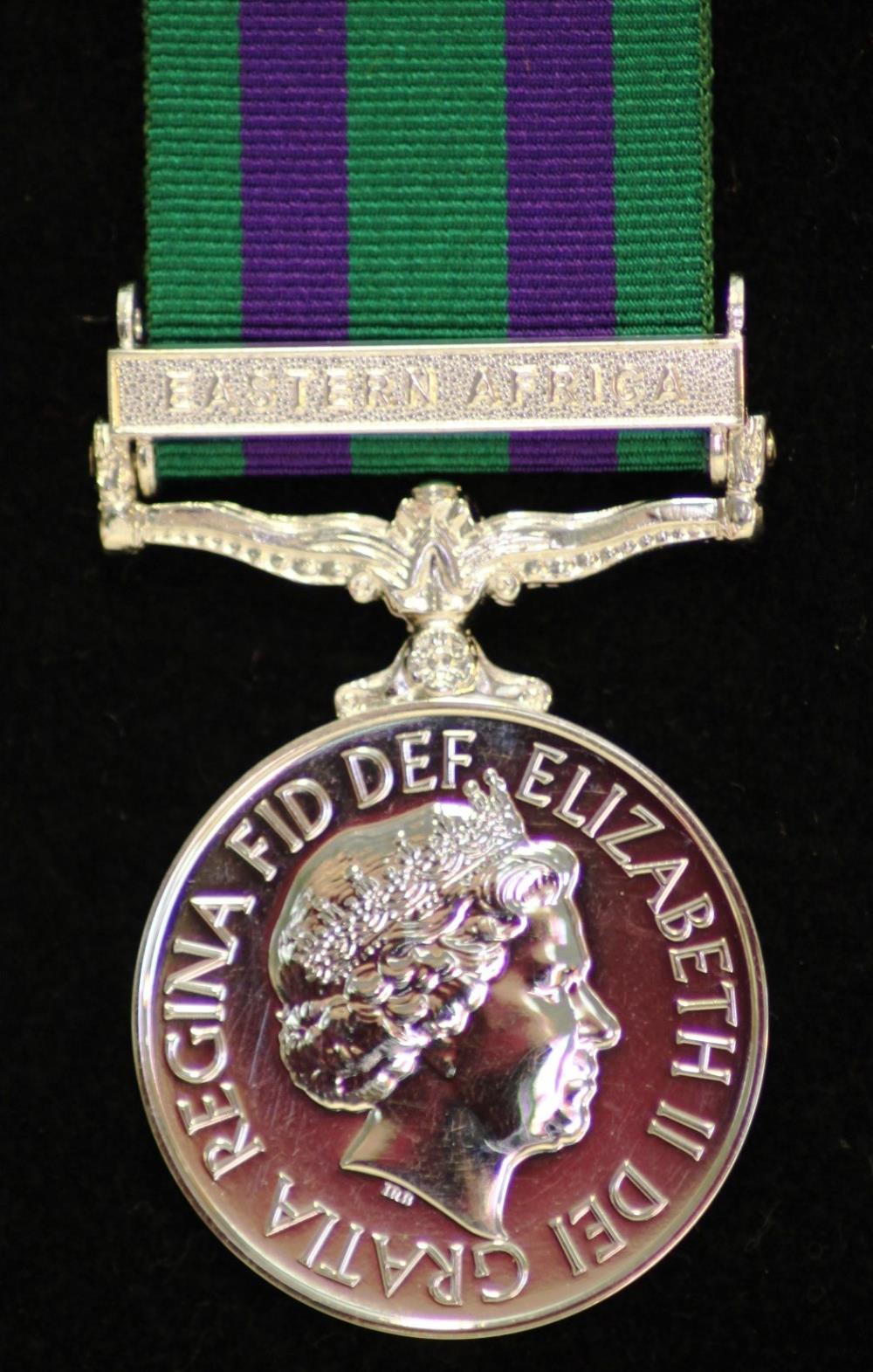Worcestershire Medal Service: GSM 2008 with clasp Eastern Africa