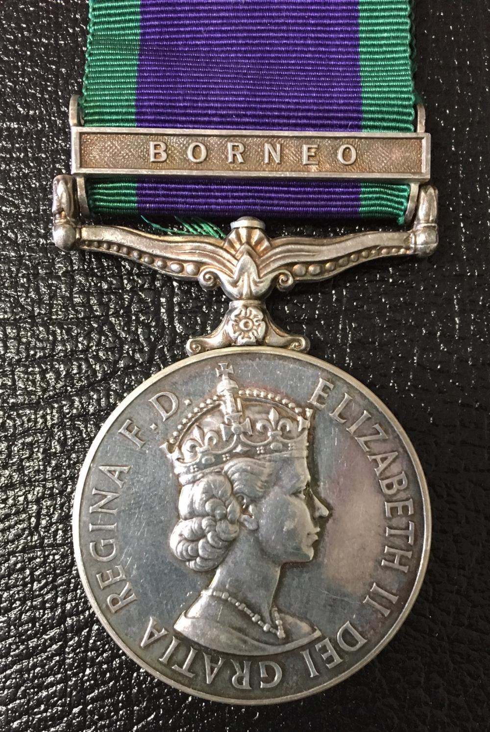 Worcestershire Medal Service: GSM 1962 Borneo - Tilleard