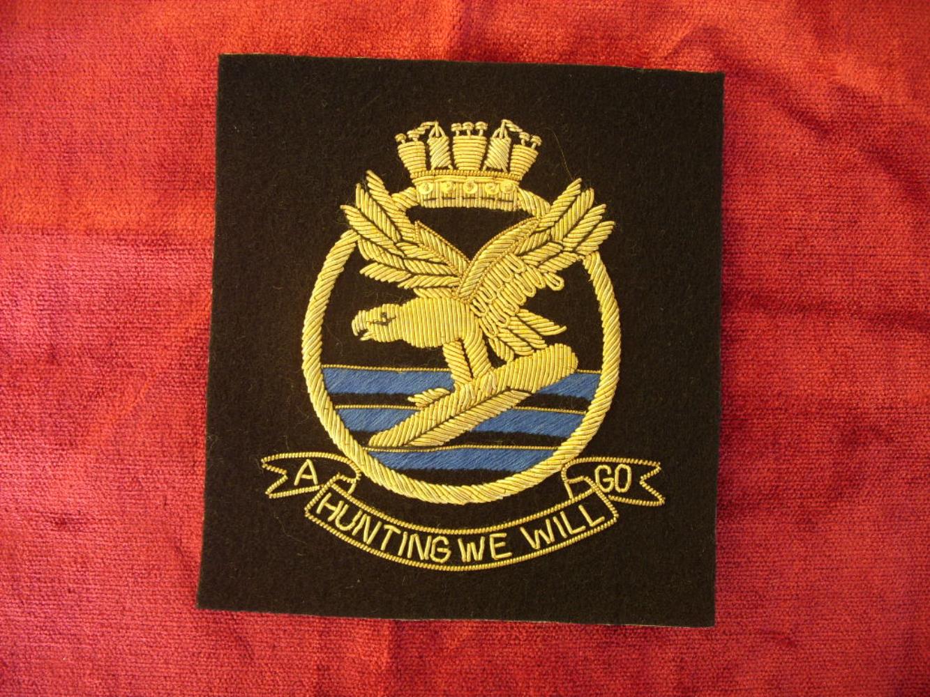 Worcestershire Medal Service: Submarine Hunters Wire Blazer Badge
