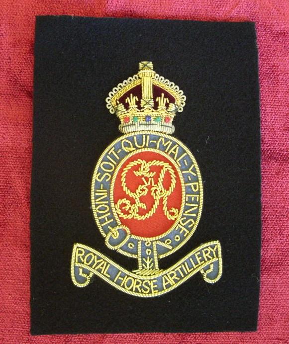 Worcestershire Medal Service: RHA KC Wire Blazer Badge