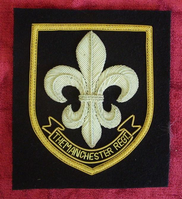 Worcestershire Medal Service: Manchester Regt Wire Blazer Badge
