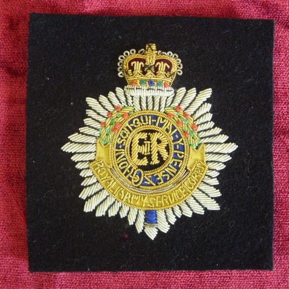 Worcestershire Medal Service: RASC QC Wire Blazer Badge
