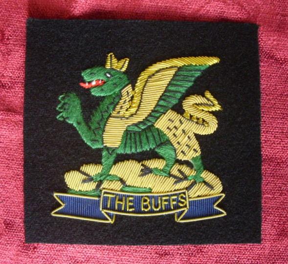 Worcestershire Medal Service: The Buffs Wire Blazer Badge