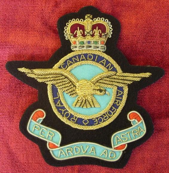 Worcestershire Medal Service: RCAF Wire Blazer Badge