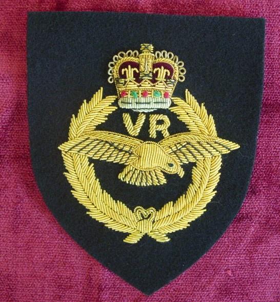 Worcestershire Medal Service: RAFVR QC Wire Blazer Badge