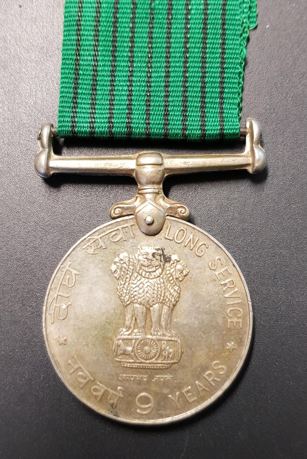 Worcestershire Medal Service: India: 9 Years Long Service Medal