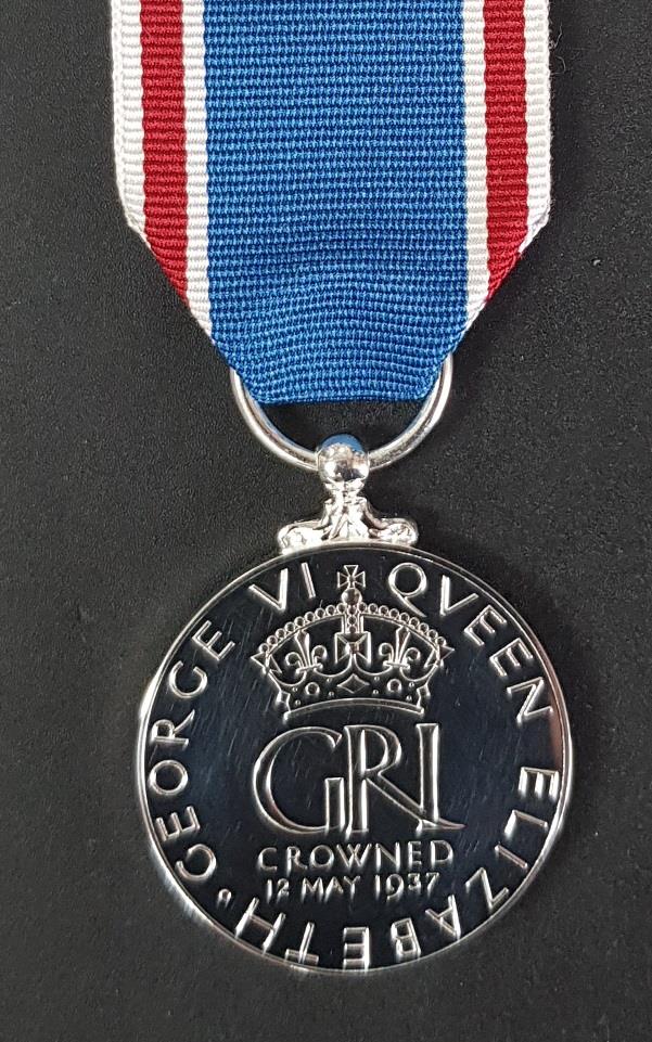 1937 Coronation Medal (GVI) Replica