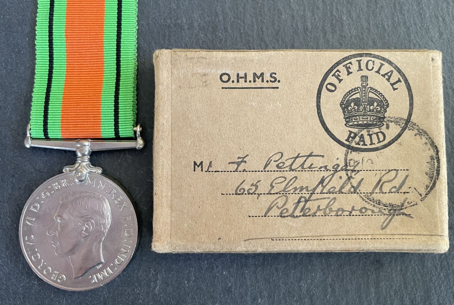 Defence Medal BOI - Pettinger