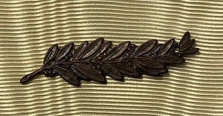 Worcestershire Medal Service: France - Palm Leaf (Croix de Guerre) - ORIGNAL