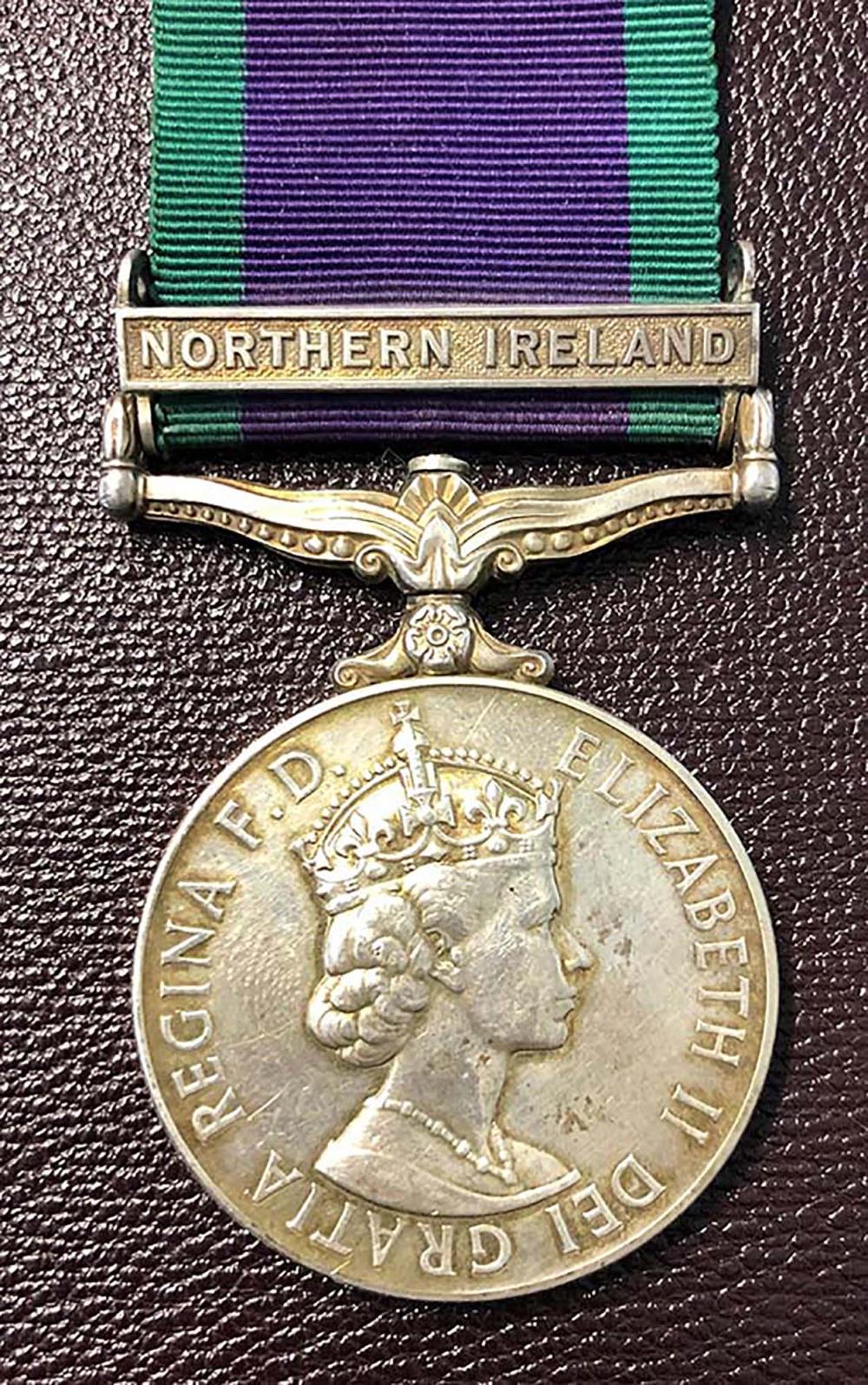 Worcestershire Medal Service: GSM N Ireland - French REME