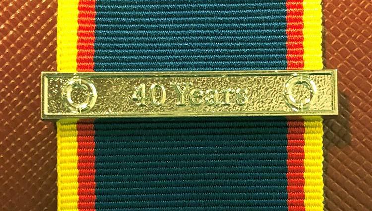 Worcestershire Medal Service: RNLI - 40 year clasp
