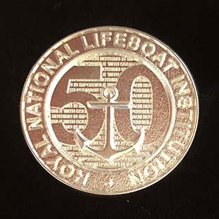 Worcestershire Medal Service: RNLI - 50 year badge cased