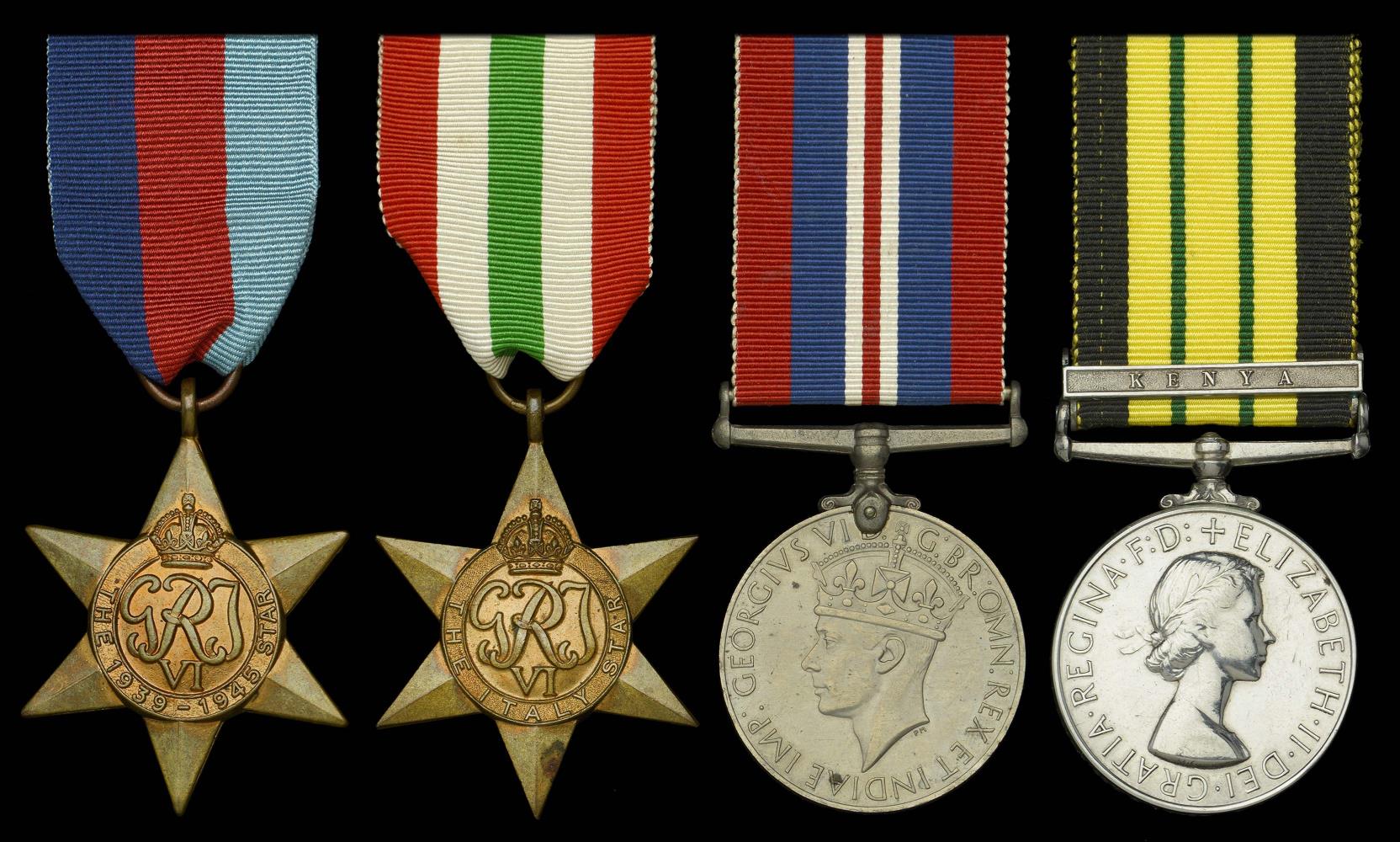 Worcestershire Medal Service: WW2(MiD) and Kenya group of 4 