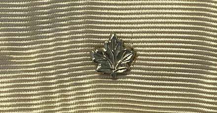 Worcestershire Medal Service: Maple leaf miniature