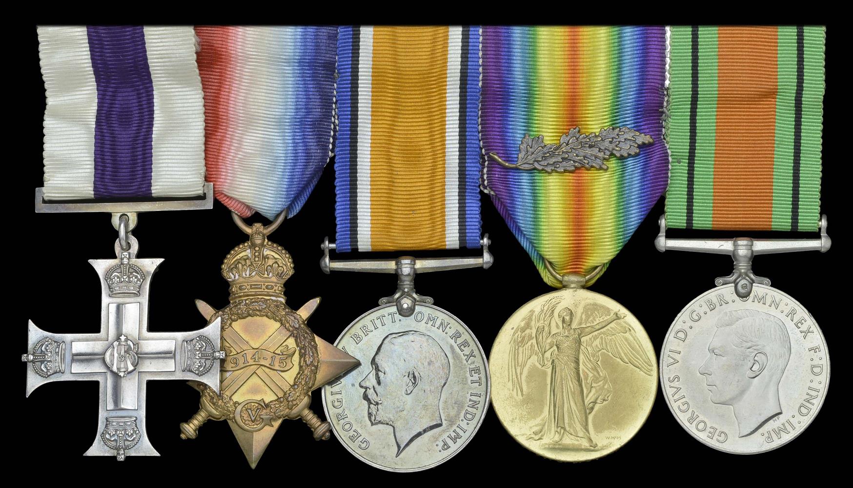 Worcestershire Medal Service: MC Group of 5 Worcesters