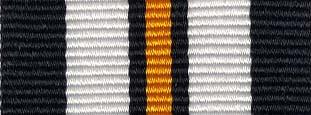 Worcestershire Medal Service: Order of St John Service Medal - Gold (50 years) Ribbon Bar