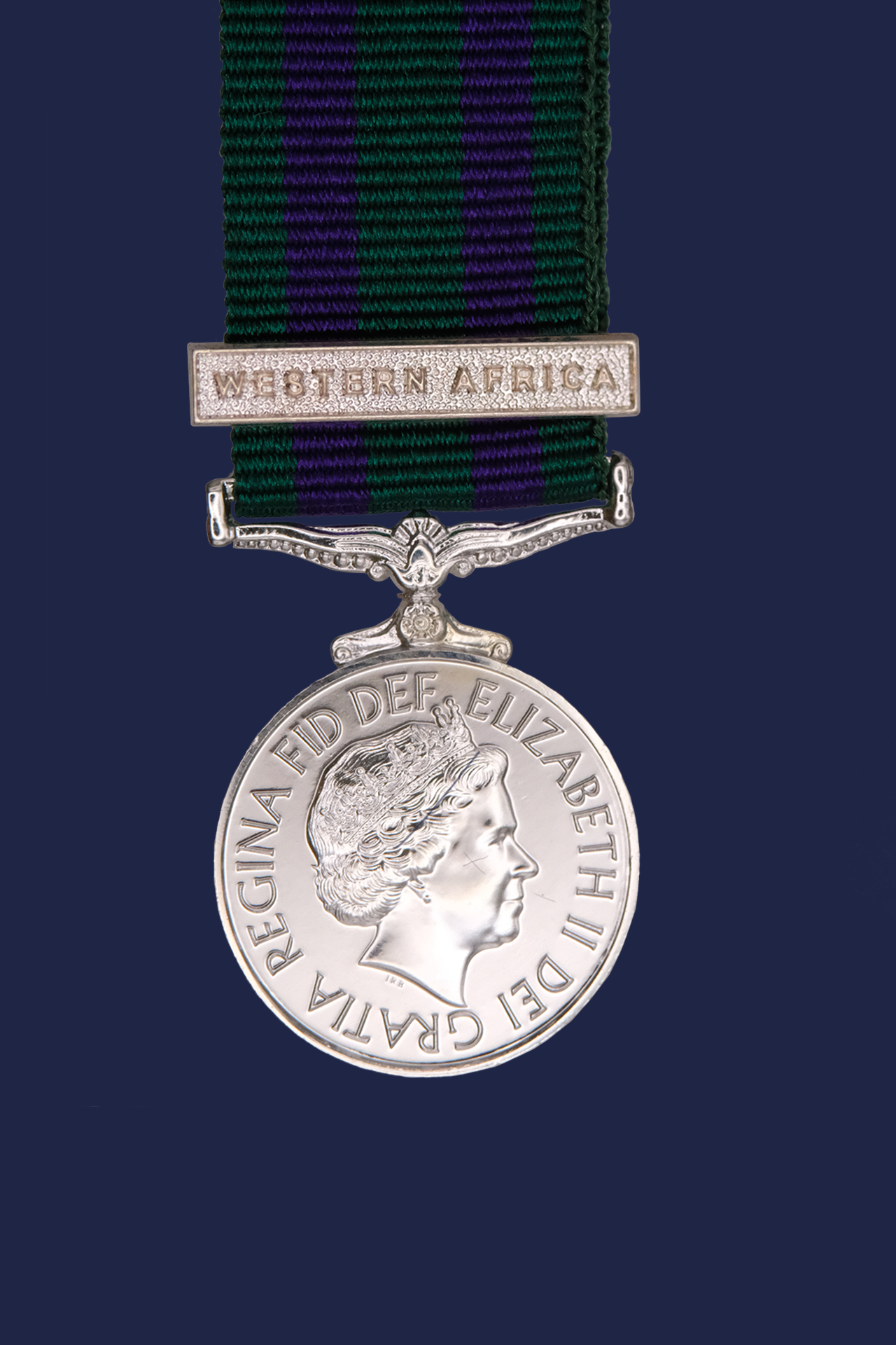 GSM 2008 with clasp Western Africa - EIIR Miniature Medal