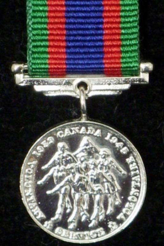Worcestershire Medal Service: Canada - Volunteer Service Medal 1939-45