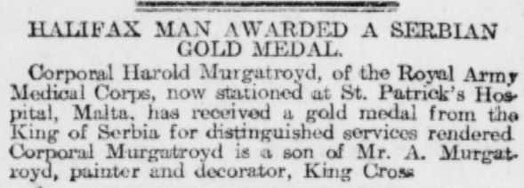 WW1 gp - Murgatroyd - RAMC