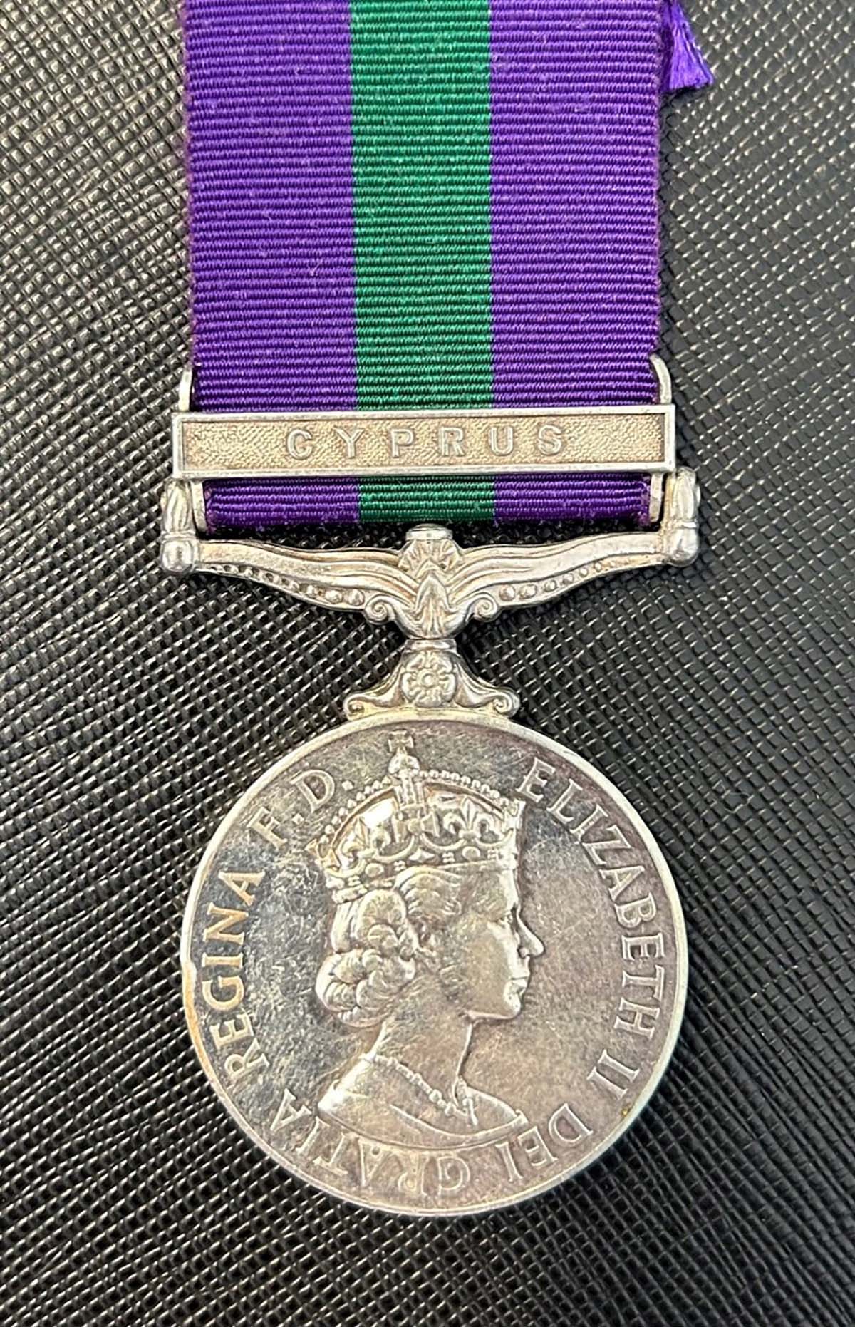 Worcestershire Medal Service:GSM 1918 - Cyprus - Black Watch