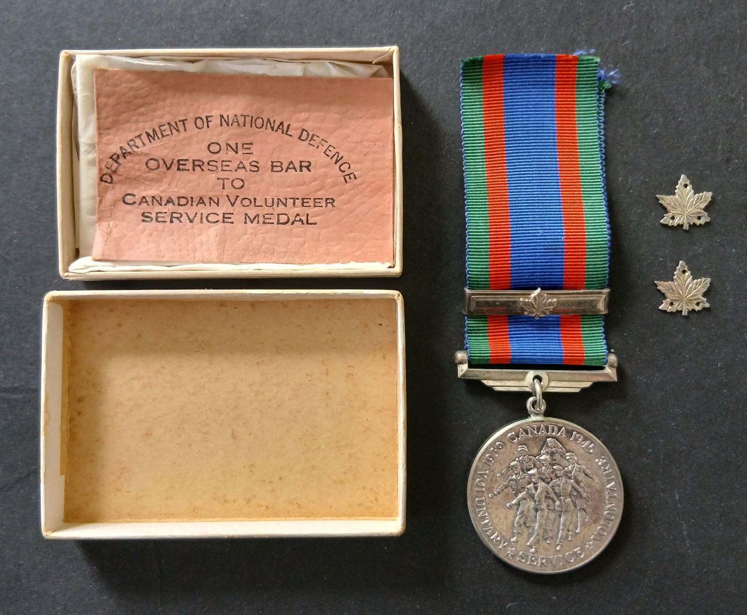 Canada Vol Serv Medal w Overseas Bar