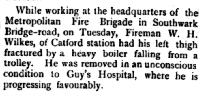 London Fire Bde - Wilks