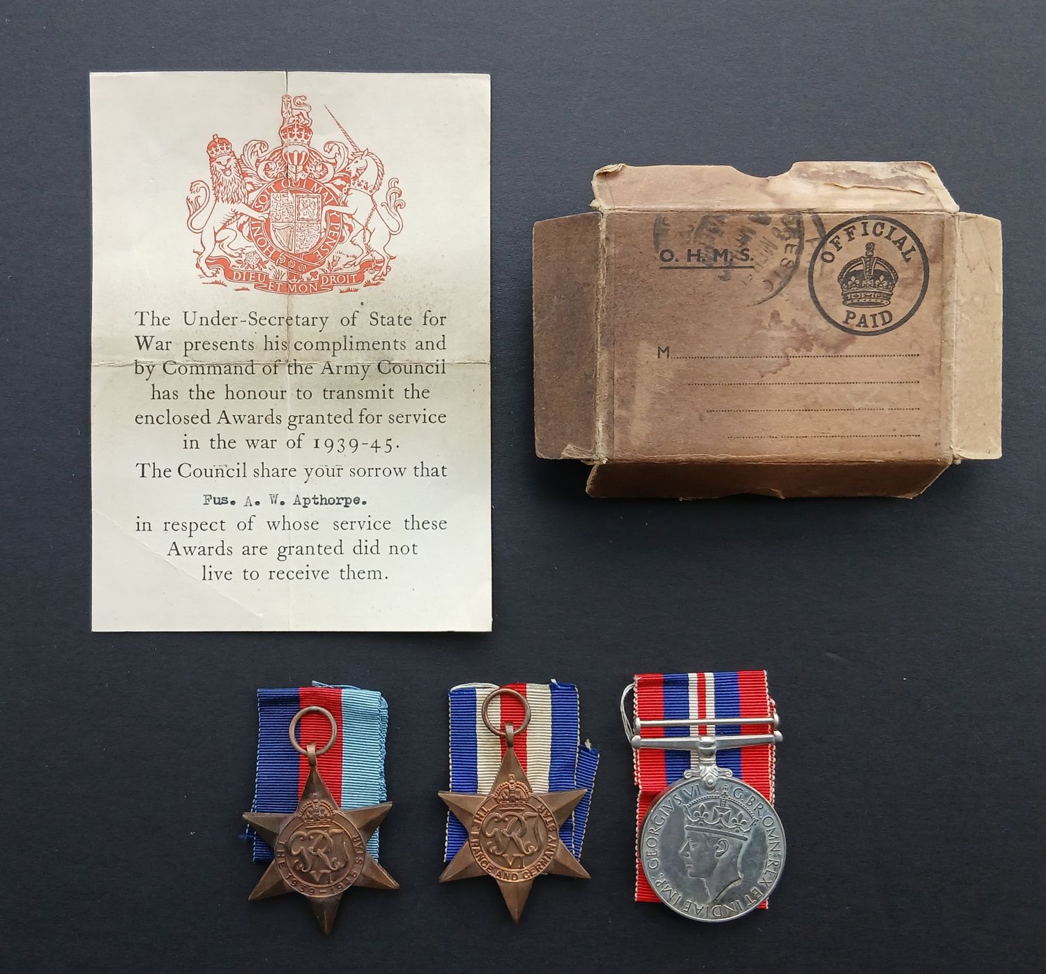 WW2 gp 3 - Apthorpe - R Welch F