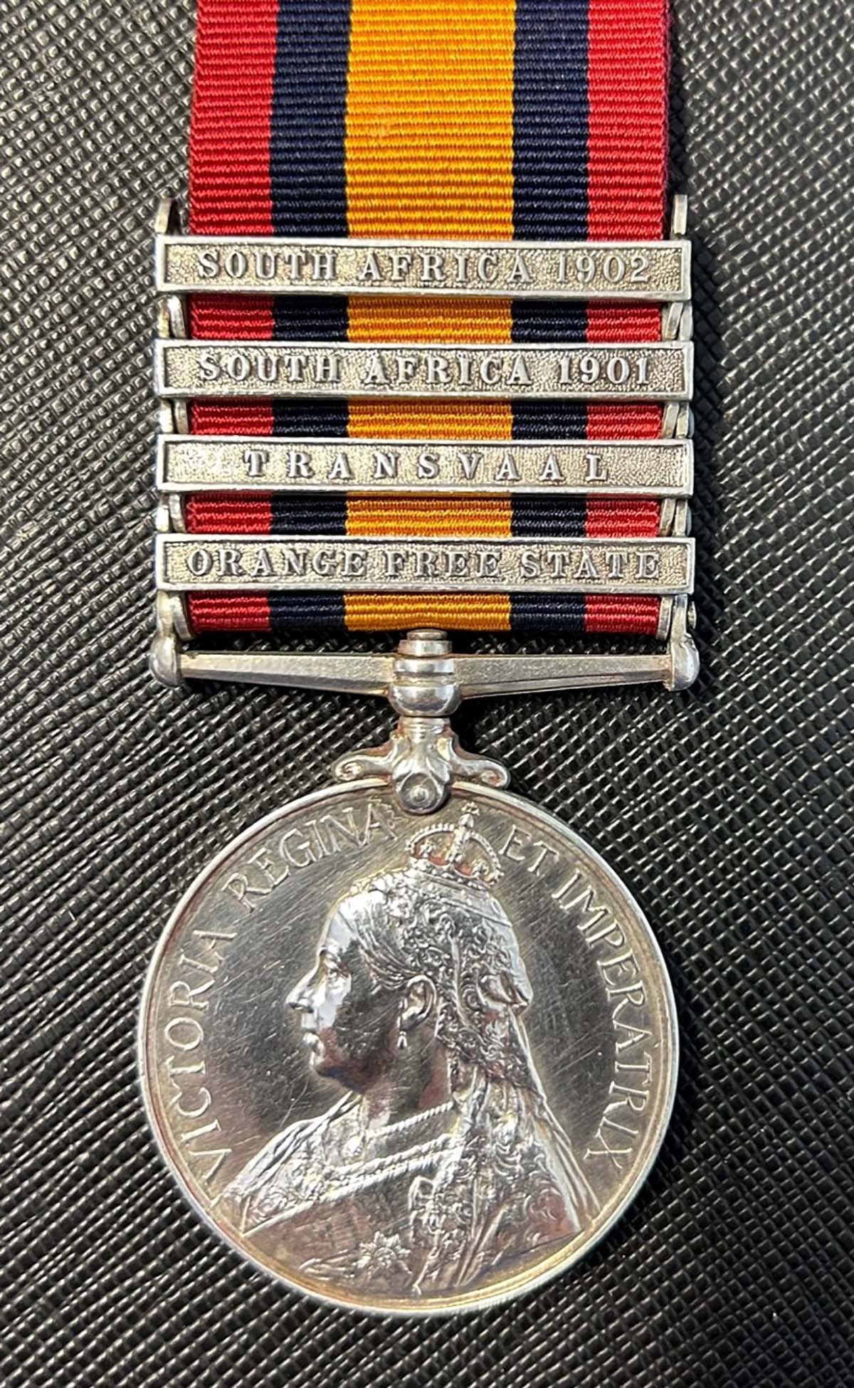 Worcestershire Medal Service: QSA 4 clasps - Black, R Highlanders