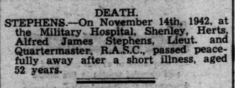 WW1 gp - Stephens - ASC