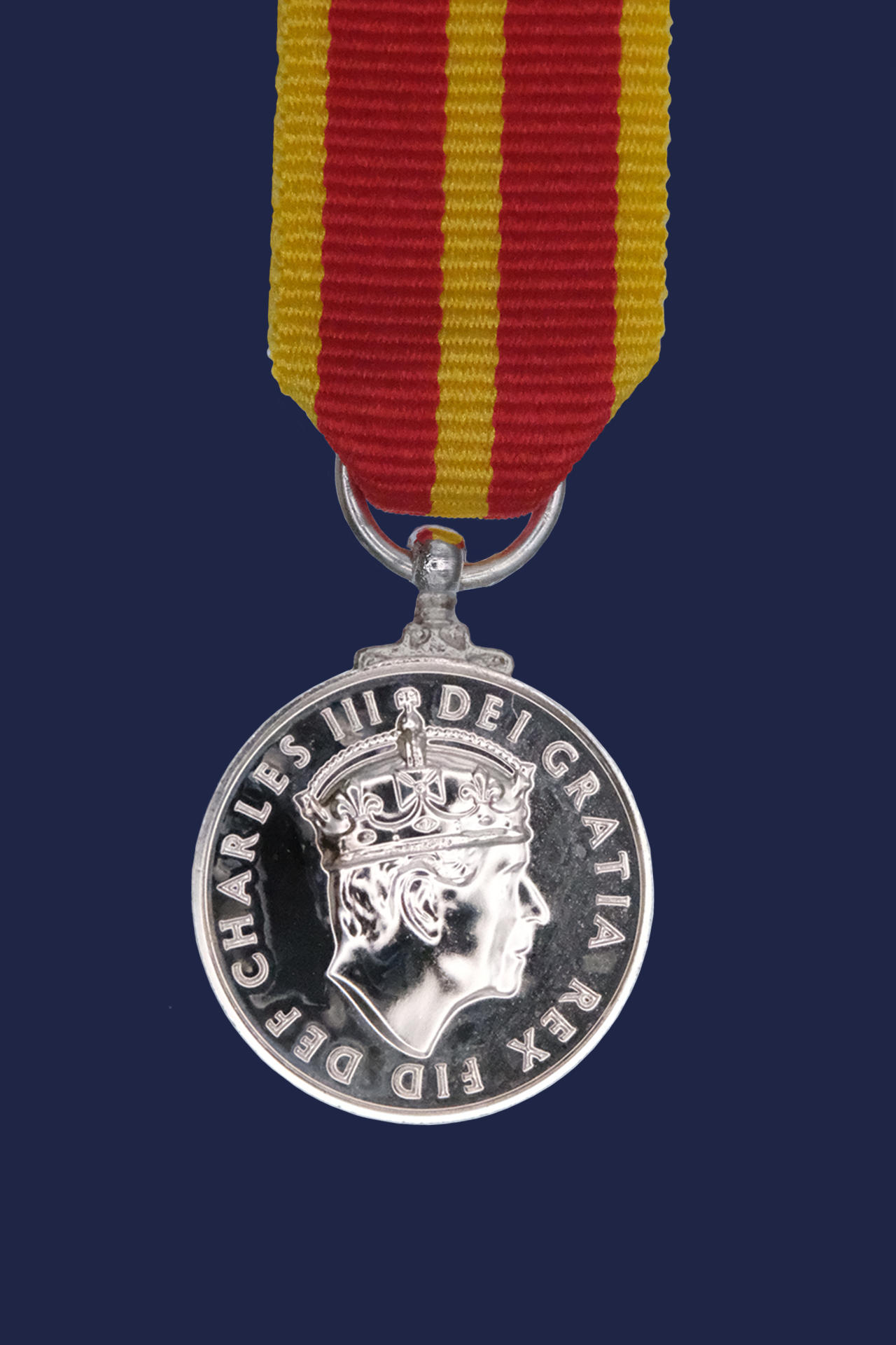 King's Fire Service Medal - CIIIR Miniature Medal