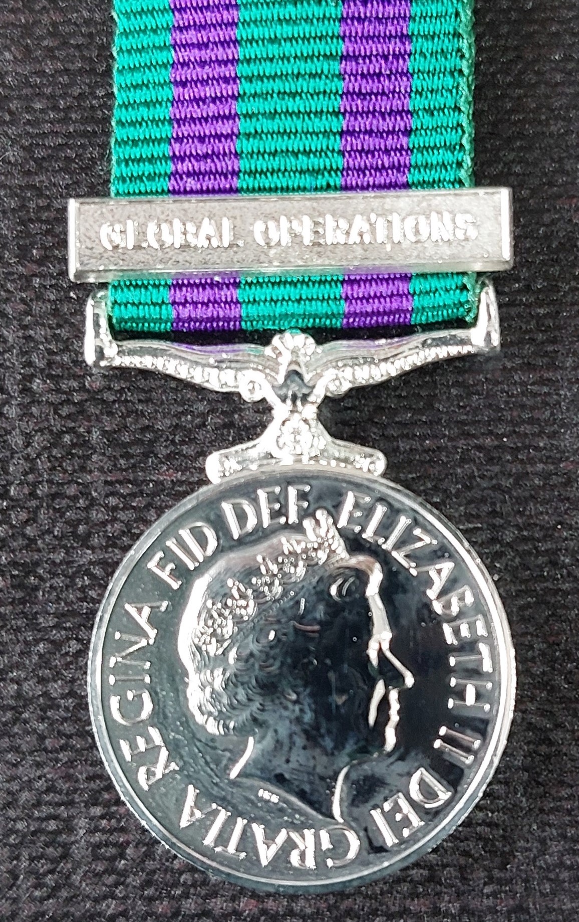GSM 2008 with clasp Global Operations - EIIR Miniature Medal